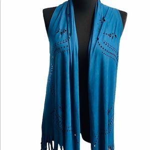 Women’s Vest Yahada Suede Fringed Festival Boho Hippy Long Top